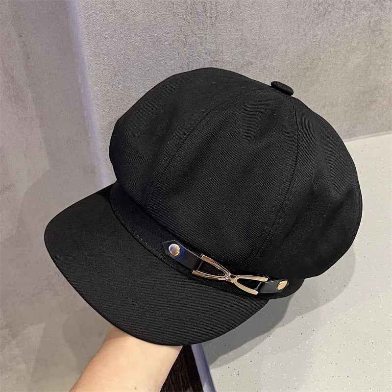 Elegant Black And White Classic Women'S Berets