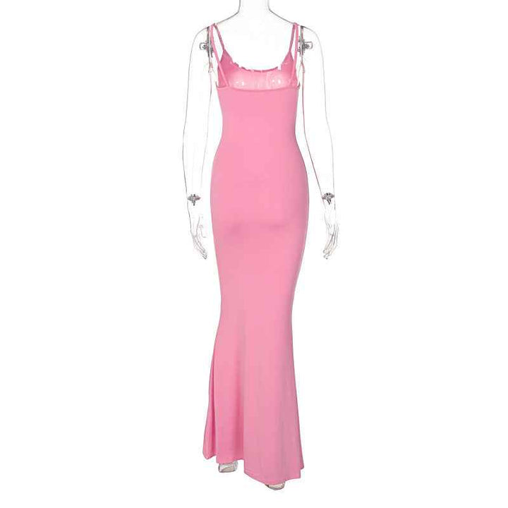 Summer Dresses For Women Sexy Spaghetti Strap Black Long Dress