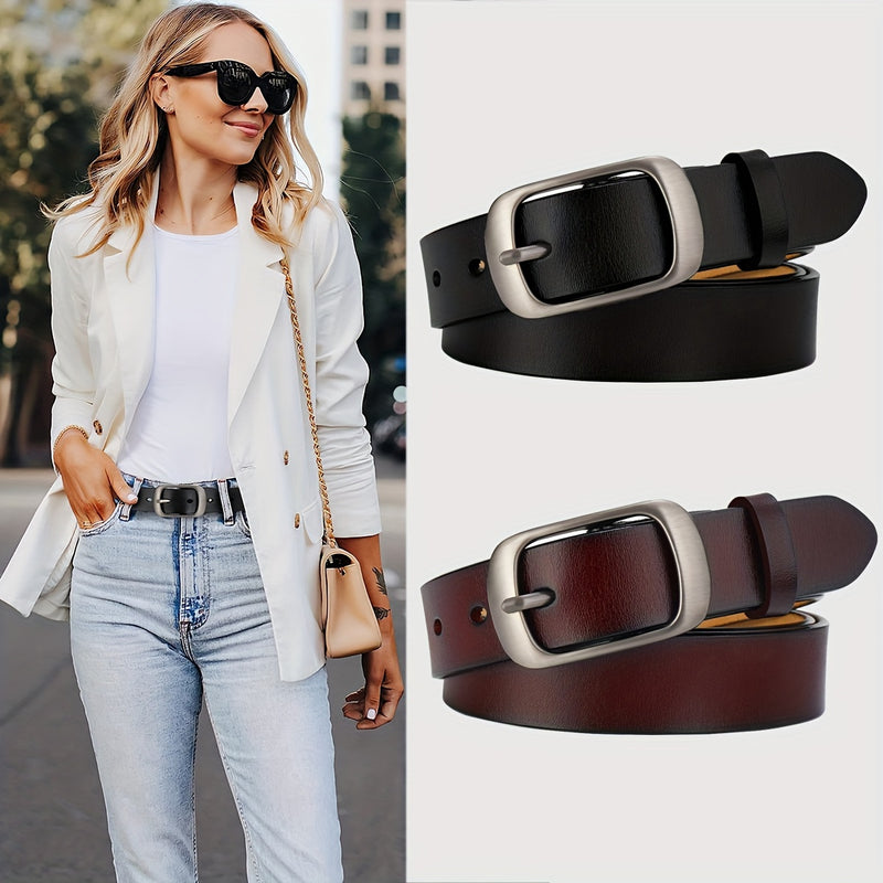 Fashionable Genuine Leather Belt Versatile Cowhide Waist Belt