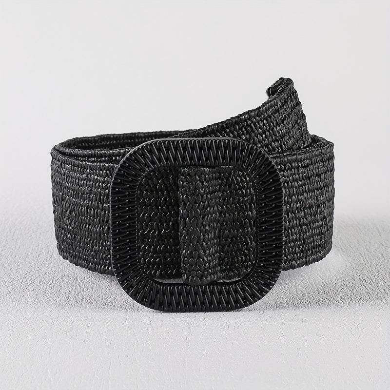 Bohemian Chic Straw Woven Belt