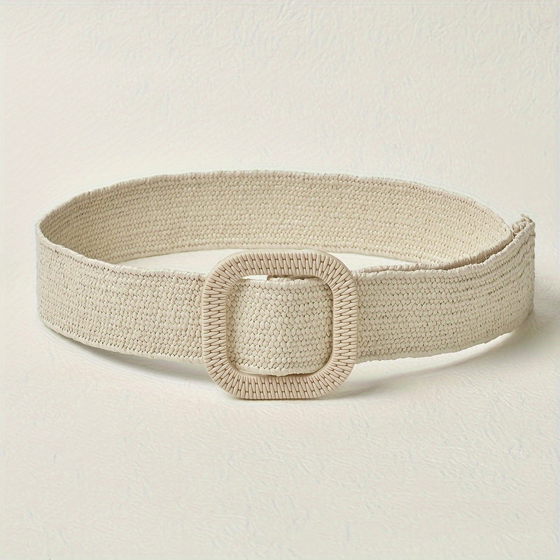 Bohemian Chic Straw Woven Belt