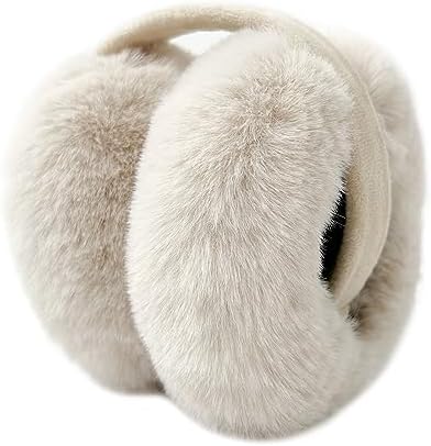 LCXSHYE Faux Fur Winter Earmuffs – Foldable Warm Ear Warmers