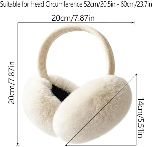 LCXSHYE Faux Fur Winter Earmuffs – Foldable Warm Ear Warmers
