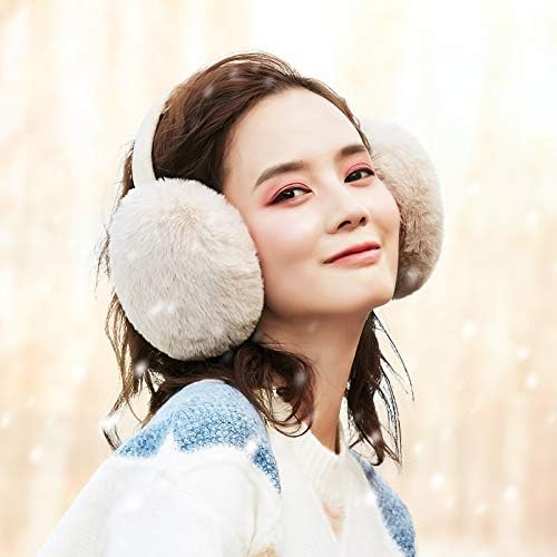 LCXSHYE Faux Fur Winter Earmuffs – Foldable Warm Ear Warmers