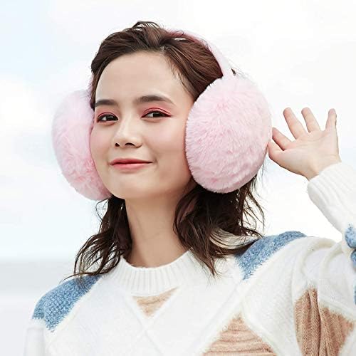 LCXSHYE Faux Fur Winter Earmuffs – Foldable Warm Ear Warmers