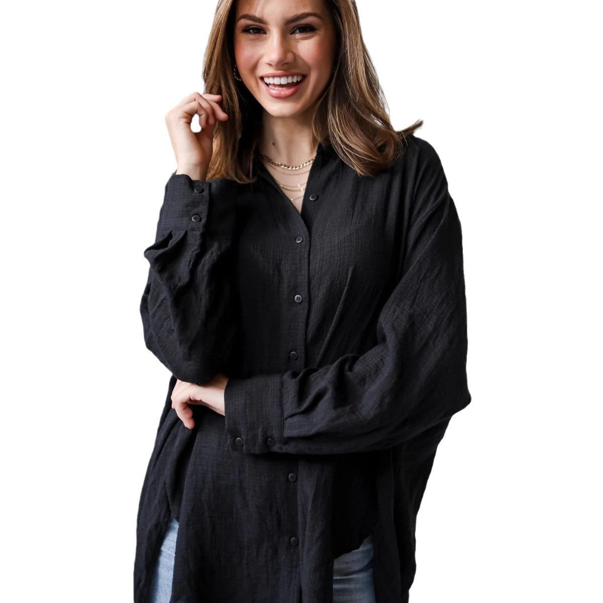 European And American Fashion Casual Loose Long Sleeve Women