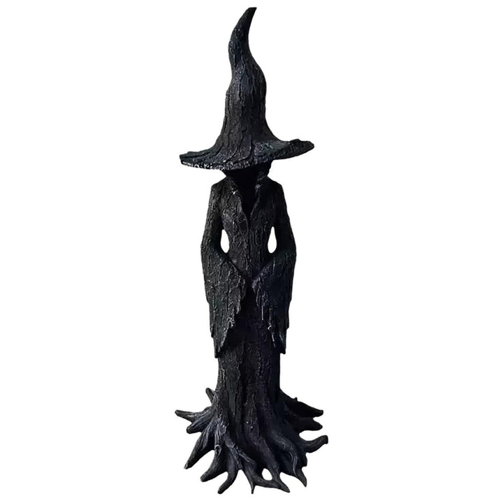 EAZZ Halloween Witch Statue – 20” Tall Resin Figurine with Gothic Details