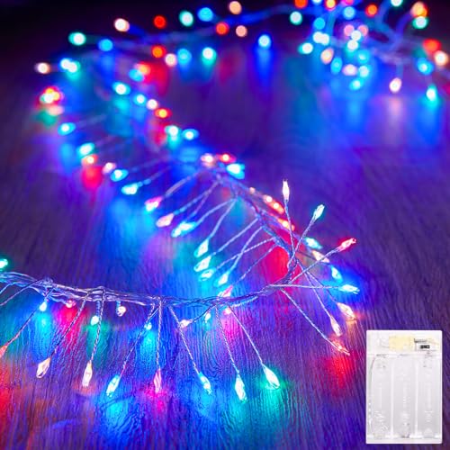 Battery-Operated 10ft 120 LED Multicolor Fairy String Lights