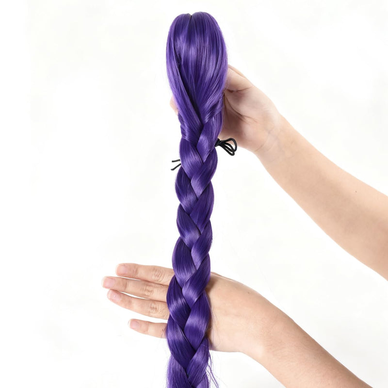 Rose Bud Rumi 40' Purple Braided Ponytail Extension