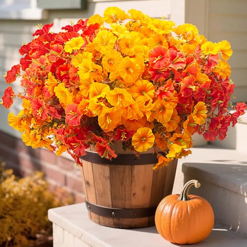 Grunyia 16 PCS Outdoor Fall Artificial Flower
