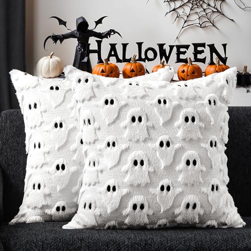 DFXSZ Halloween Ghost Pillow Covers – Set of 2