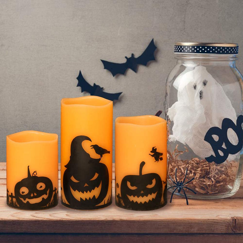 Eldnacele Halloween Flameless LED Candles