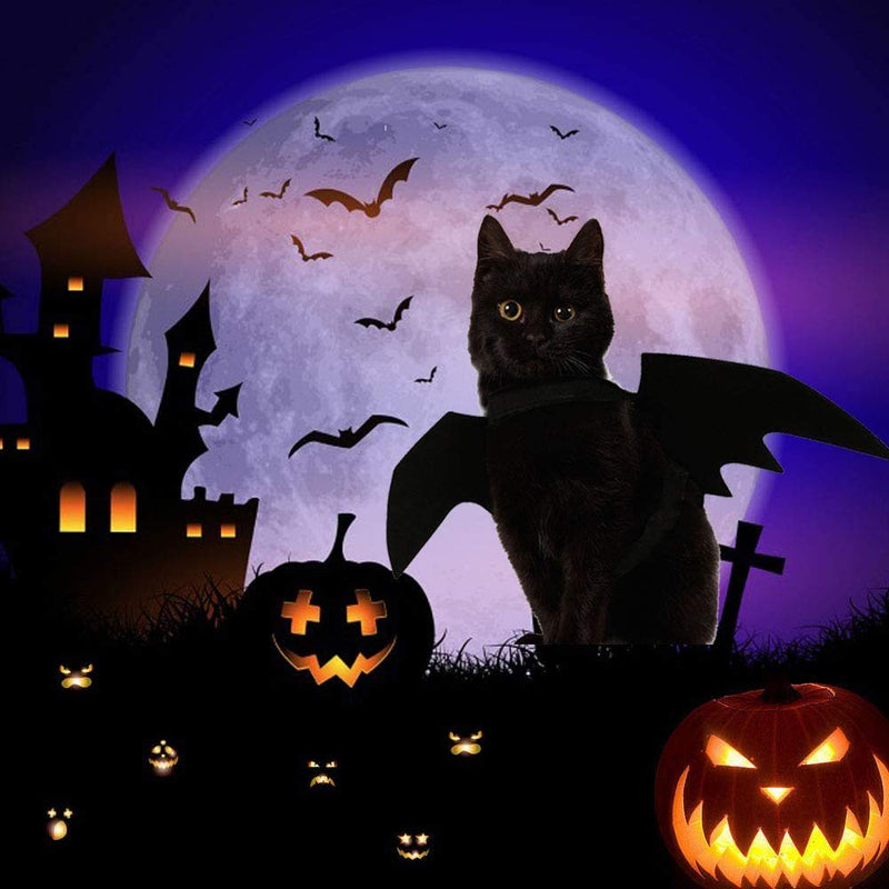 Cat Halloween Bat Wings Costume – Dress-Up Accessory for Cats & Small Dogs