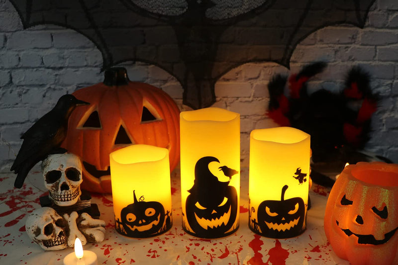 Eldnacele Halloween Flameless LED Candles