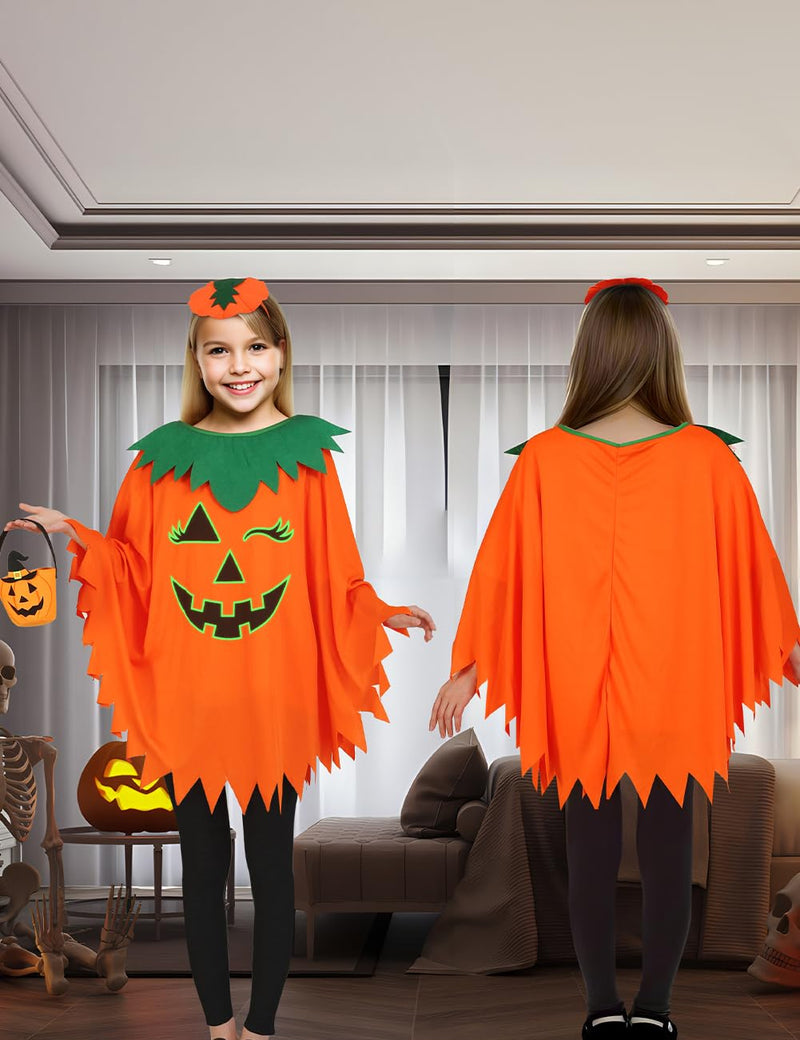 Halloween Pumpkin Costume for Women Kids