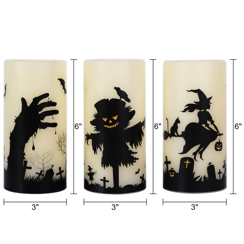 Eldnacele Halloween Flameless LED Candles