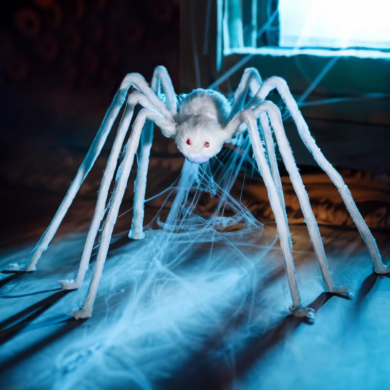 JOYIN 5ft Giant Halloween Spider – Large Black Spider for Outdoor Yard