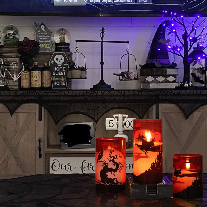 Eldnacele Halloween Flameless LED Candles