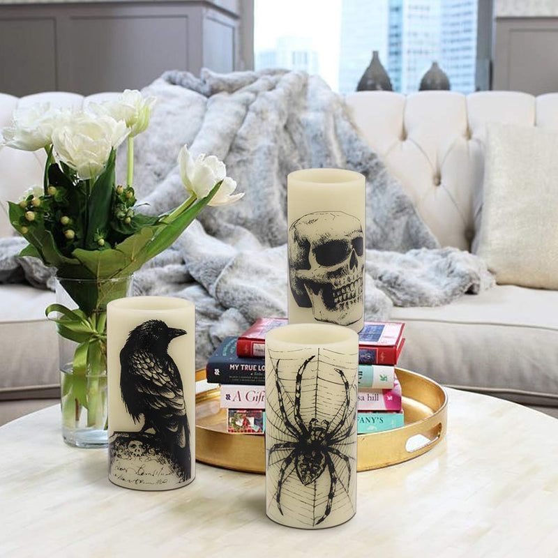 Eldnacele Halloween Flameless LED Candles