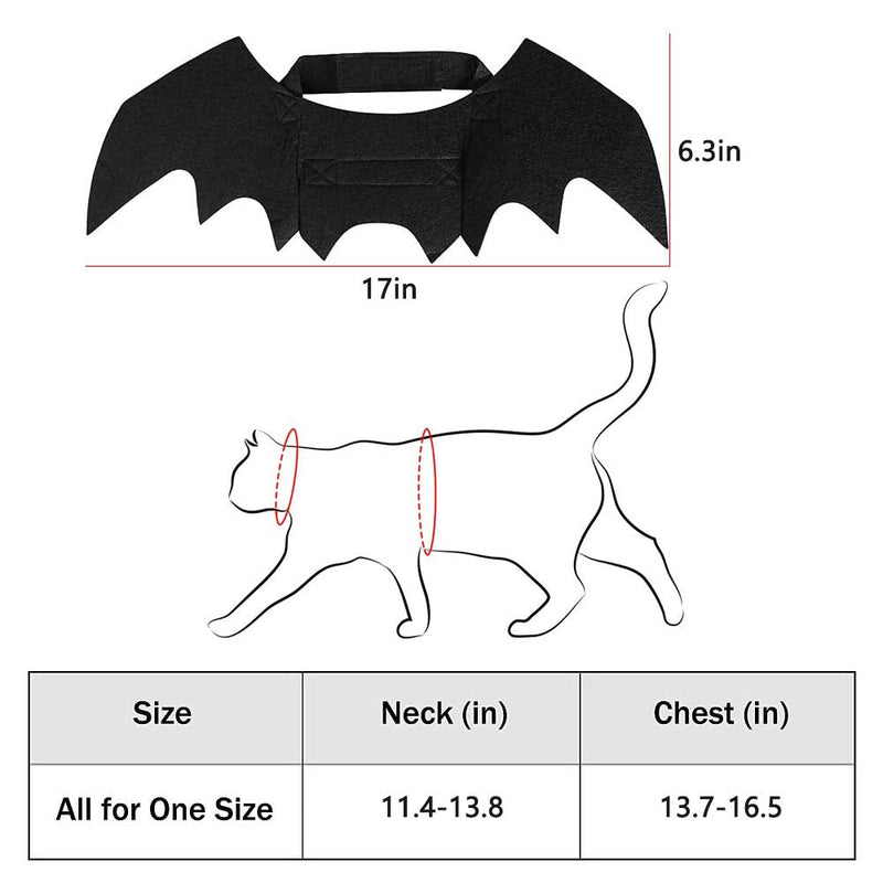 Cat Halloween Bat Wings Costume – Dress-Up Accessory for Cats & Small Dogs