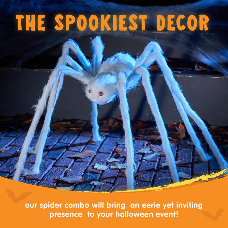 JOYIN 5ft Giant Halloween Spider – Large Black Spider for Outdoor Yard
