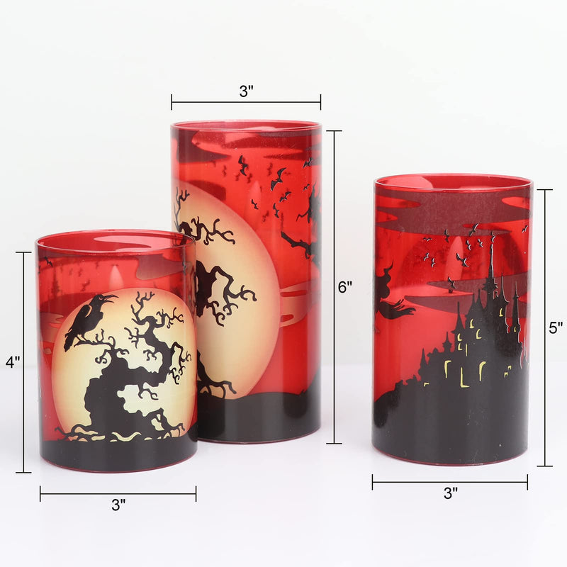 Eldnacele Halloween Flameless LED Candles