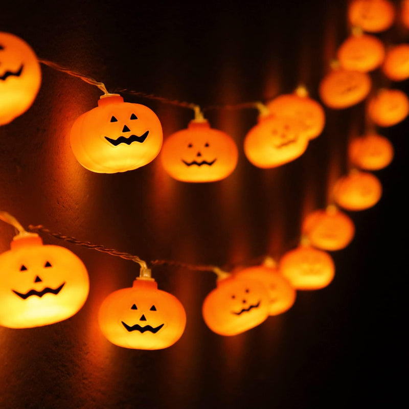 20 LED Runleo Halloween Decorations Pumpkin String Lights