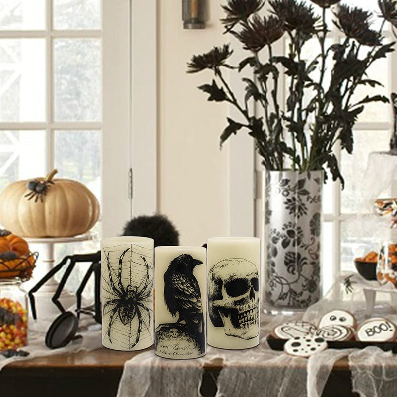 Eldnacele Halloween Flameless LED Candles