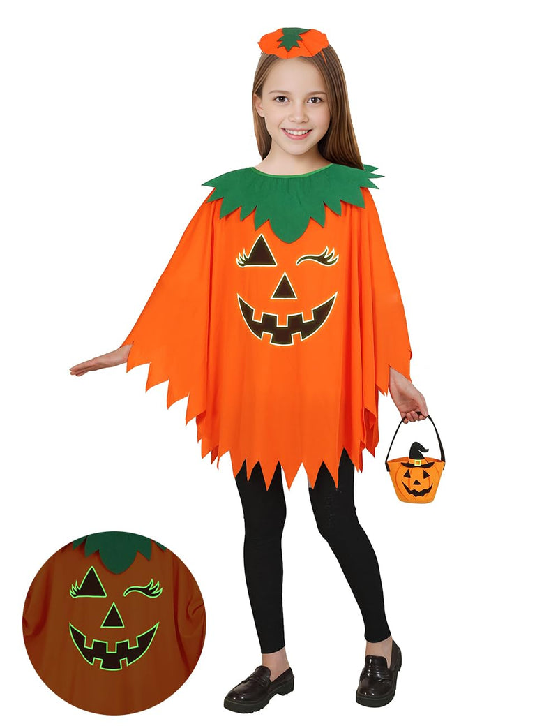 Halloween Pumpkin Costume for Women Kids