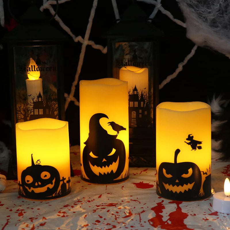 Eldnacele Halloween Flameless LED Candles
