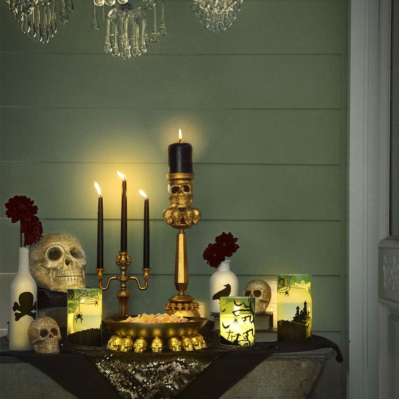 Eldnacele Halloween Flameless LED Candles