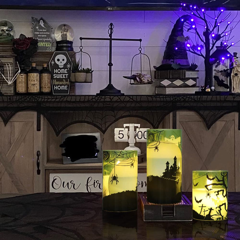 Eldnacele Halloween Flameless LED Candles