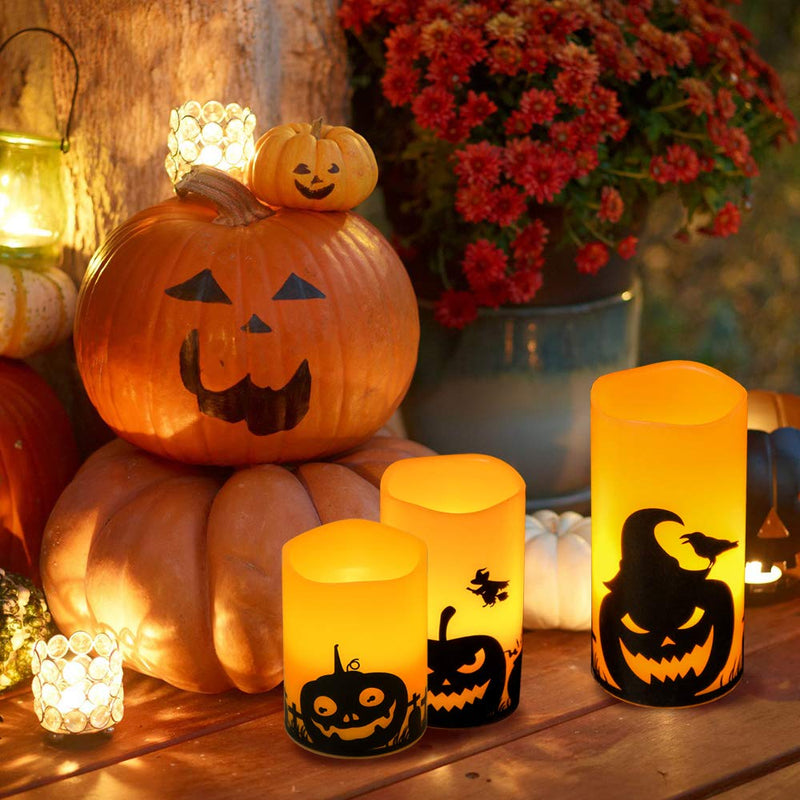 Eldnacele Halloween Flameless LED Candles