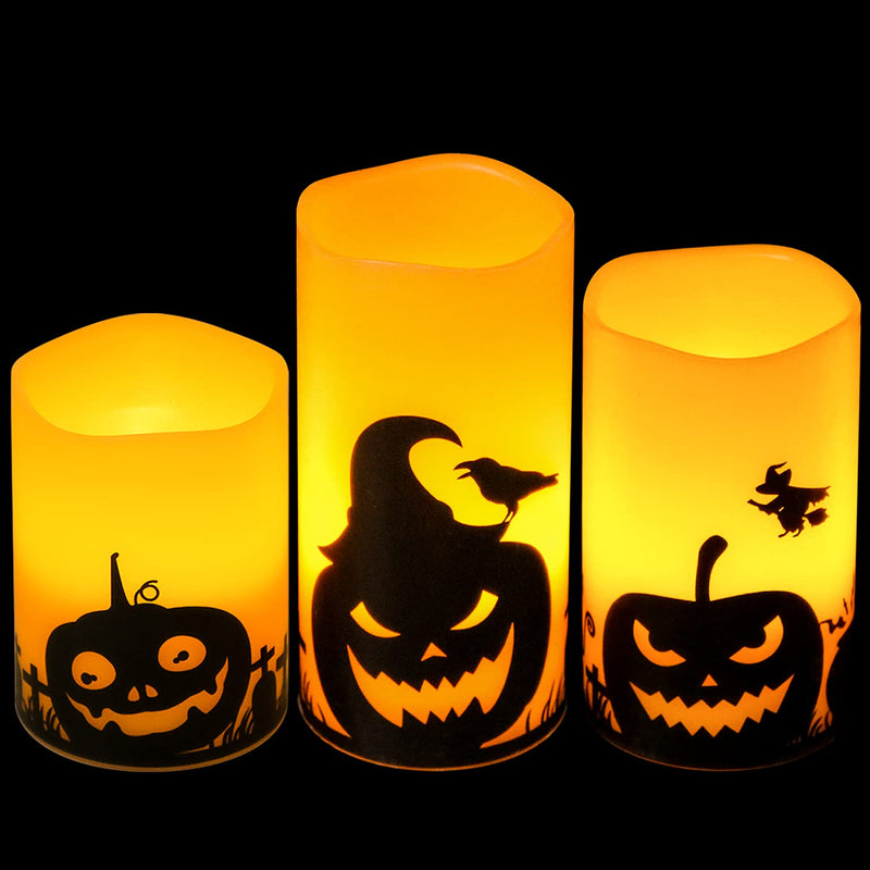 Eldnacele Halloween Flameless LED Candles