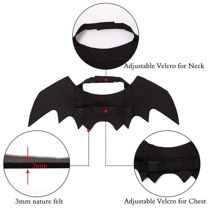 Cat Halloween Bat Wings Costume – Dress-Up Accessory for Cats & Small Dogs