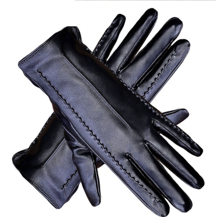 Elegant Women's Genuine Leather Touchscreen Gloves