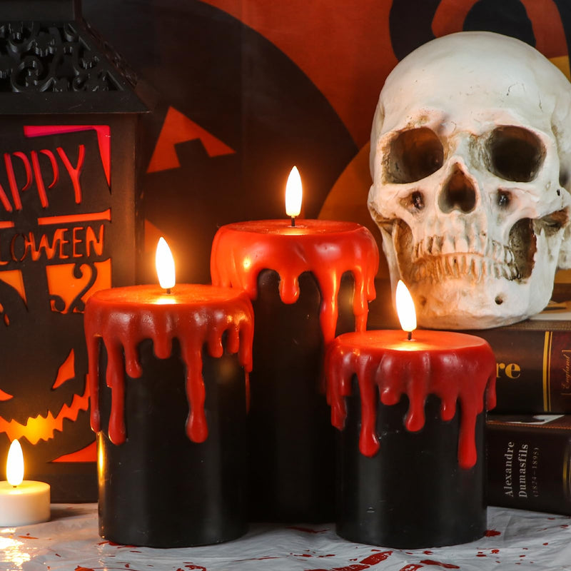 Eldnacele Halloween Flameless LED Candles