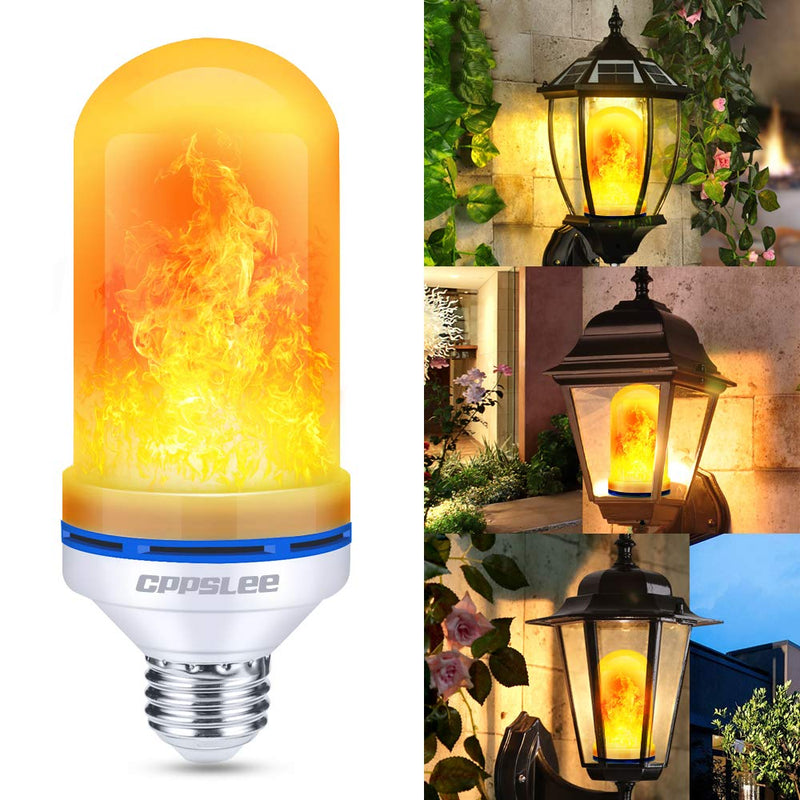 LED Flame Light Bulbs – 2 Pack, 4 Modes, E26 Base