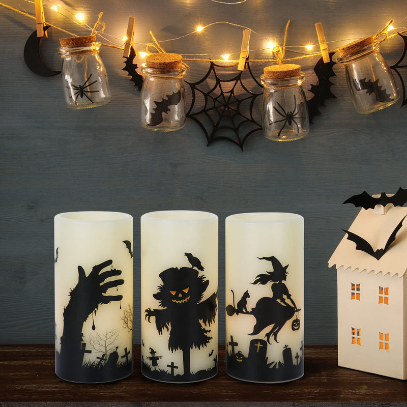 Eldnacele Halloween Flameless LED Candles