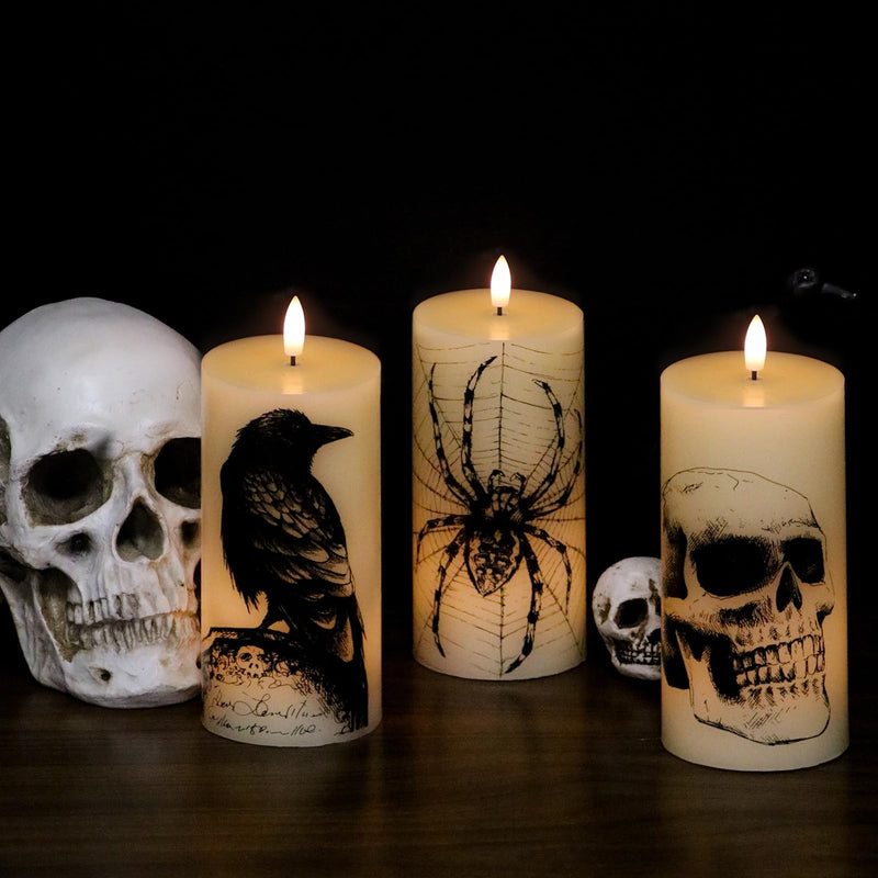 Eldnacele Halloween Flameless LED Candles
