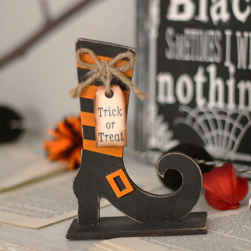 Halloween Wooden Tabletop Decorations (Set of 5)