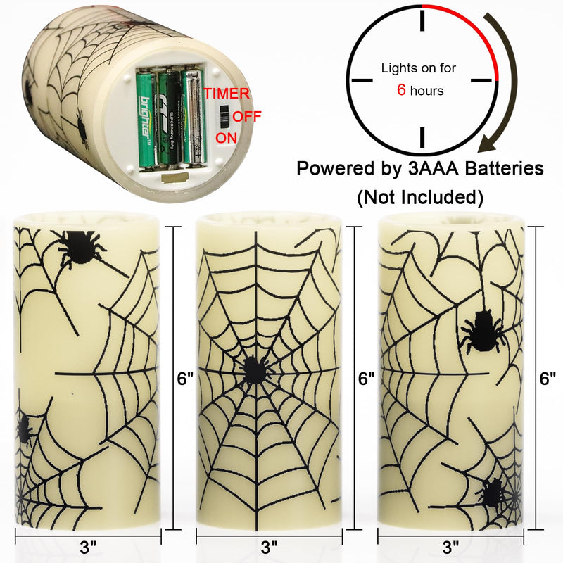 Eldnacele Halloween Flameless LED Candles