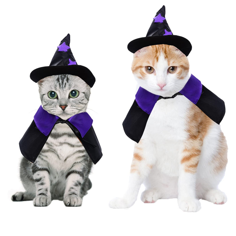 Dxhycc Halloween Wizard Costume for Cats & Small Dogs