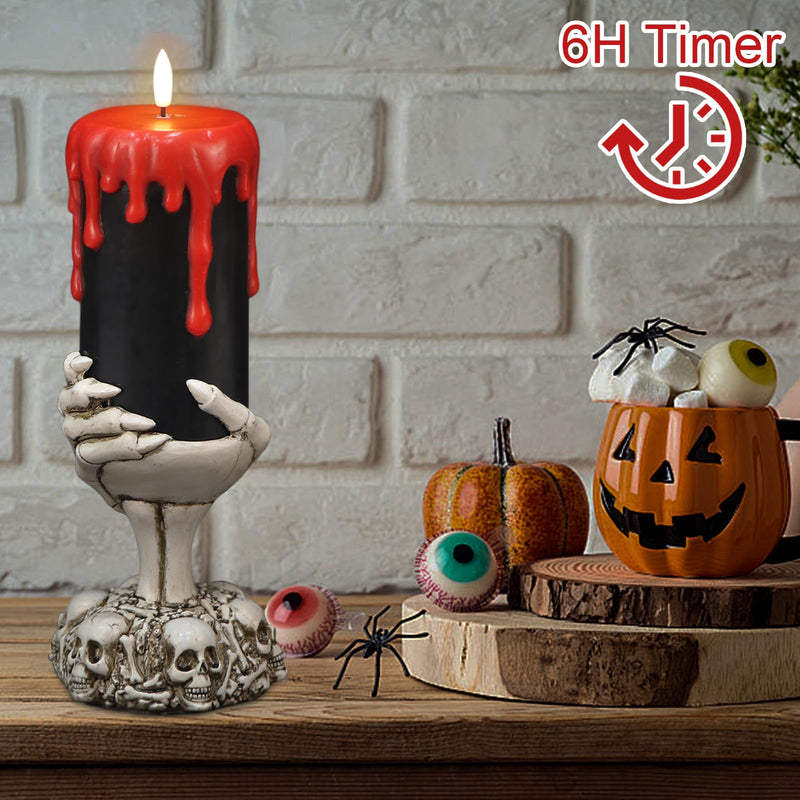Eldnacele Halloween Flameless LED Candles