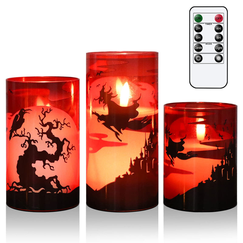 Eldnacele Halloween Flameless LED Candles
