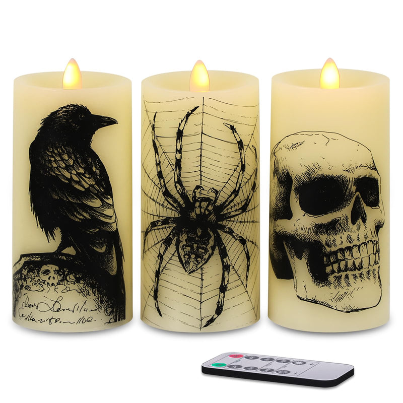 Eldnacele Halloween Flameless LED Candles