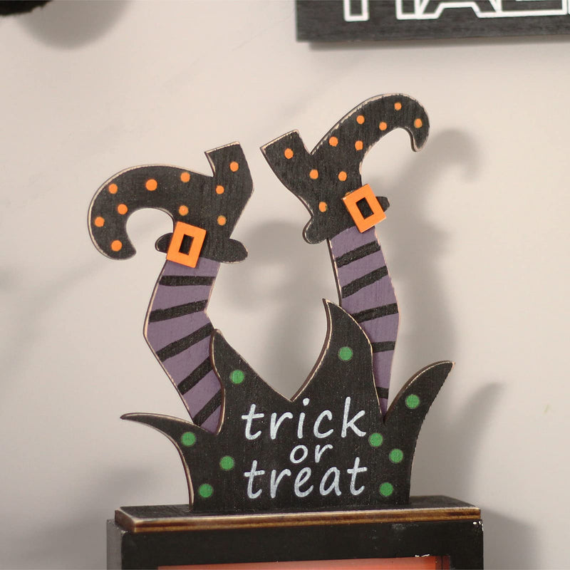 Halloween Wooden Tabletop Decorations (Set of 5)