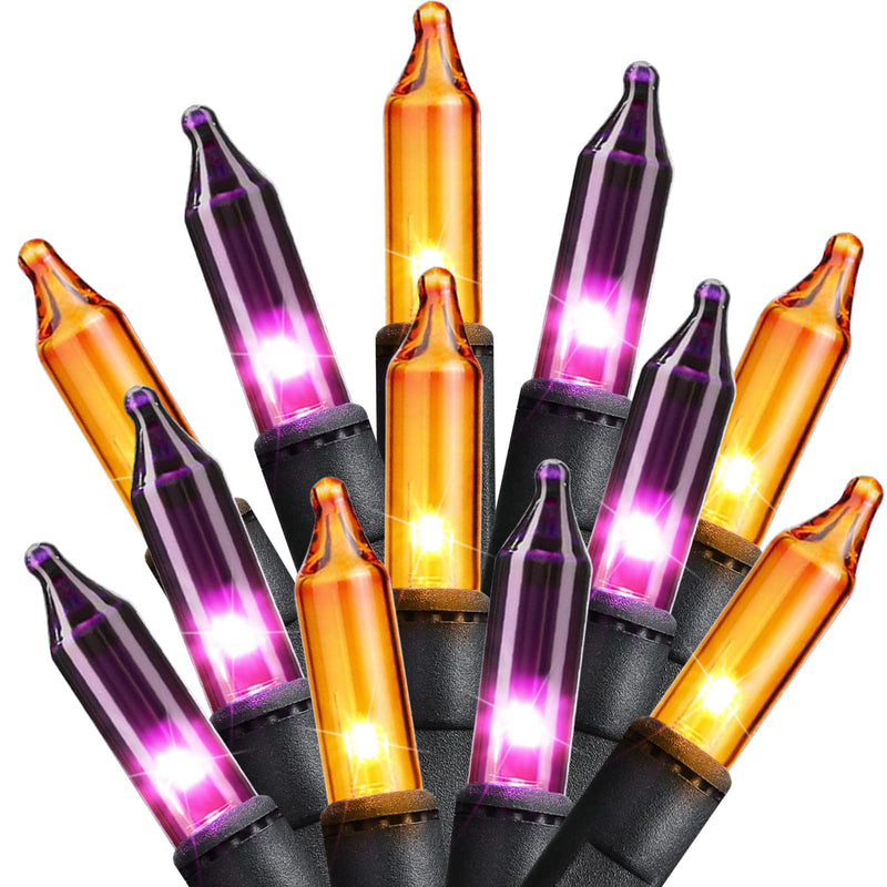 Minetom 25FT Halloween Purple String Lights