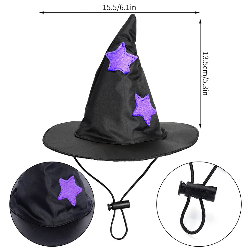 Dxhycc Halloween Wizard Costume for Cats & Small Dogs