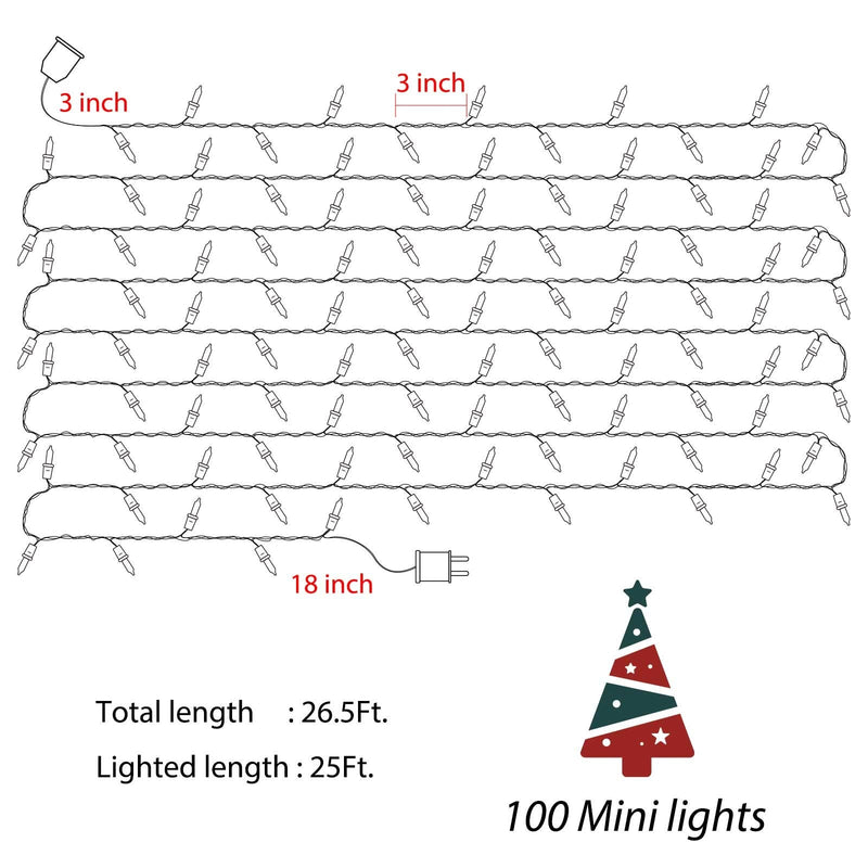 Minetom 25FT Halloween Purple String Lights